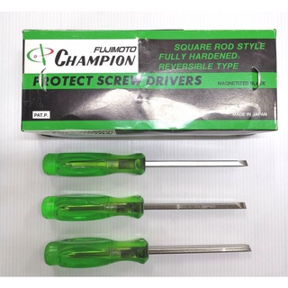 CHAMPION​ SF600​ ไขควงสลับ​ 4" แกนขาว​ แฉกแบน​ ของแท้​ ไขควงสลับแชมเปี้ยน CH-2001002