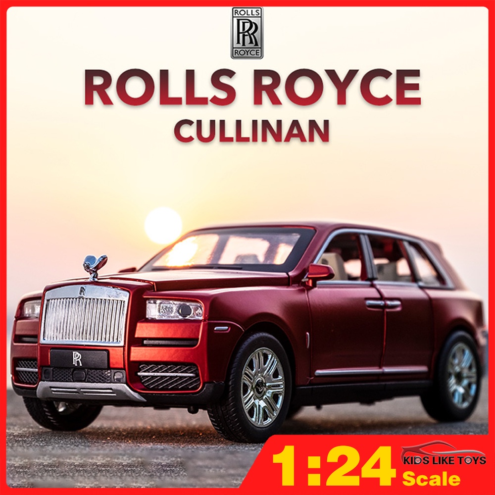 Klt 1:24 Roll Royce Cullinan โมเดลรถเหล็กรถโลหะผสมของเล่นคอลเลกชันของขวัญสําหรับเด็กเด็กผู้หญิง