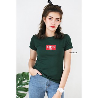 ✨เสื้อยืดรัดรูป CPS 1980 งานป้าย🔖 ฟรีไซส์ รอบอก 32"-36"