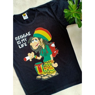 เสื้อยืด พิมพ์ลาย Reggae is life rasta bob marley สําหรับผู้ชาย