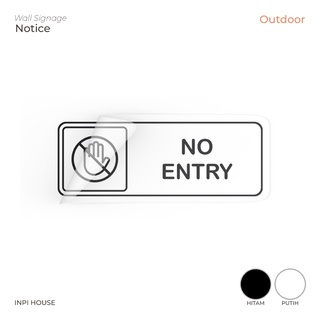 สติกเกอร์ no entry - Room Marker - สติกเกอร์ติดประตู - Entering - สติกเกอร์ไม่มีทางเข้า