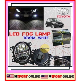 หลอดไฟตัดหมอก LED YARIS 2009 2010 2011 2012 2013 OEM 2 ชิ้น