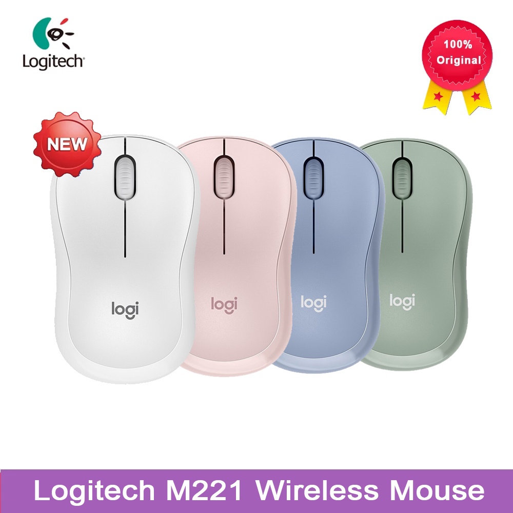 เมาส์Logitech M221 Bluetooth Mouse Wireless Mouse Silent Mouse with 2