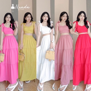 set2ชิ้น ผูกไหล่ งานน่ารักมากแม่ ห้ามพลาดต้องมีติดตู้ไว้ค่ะส…