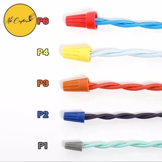 ‼️ถูกสุด‼️[50 ชิ้น ]วายนัท ไวร์นัท จับสายไฟ Wire Nut (แบ่งขาย) P1/P2/P3/P4/P6 งานไฟฟ้าลบ