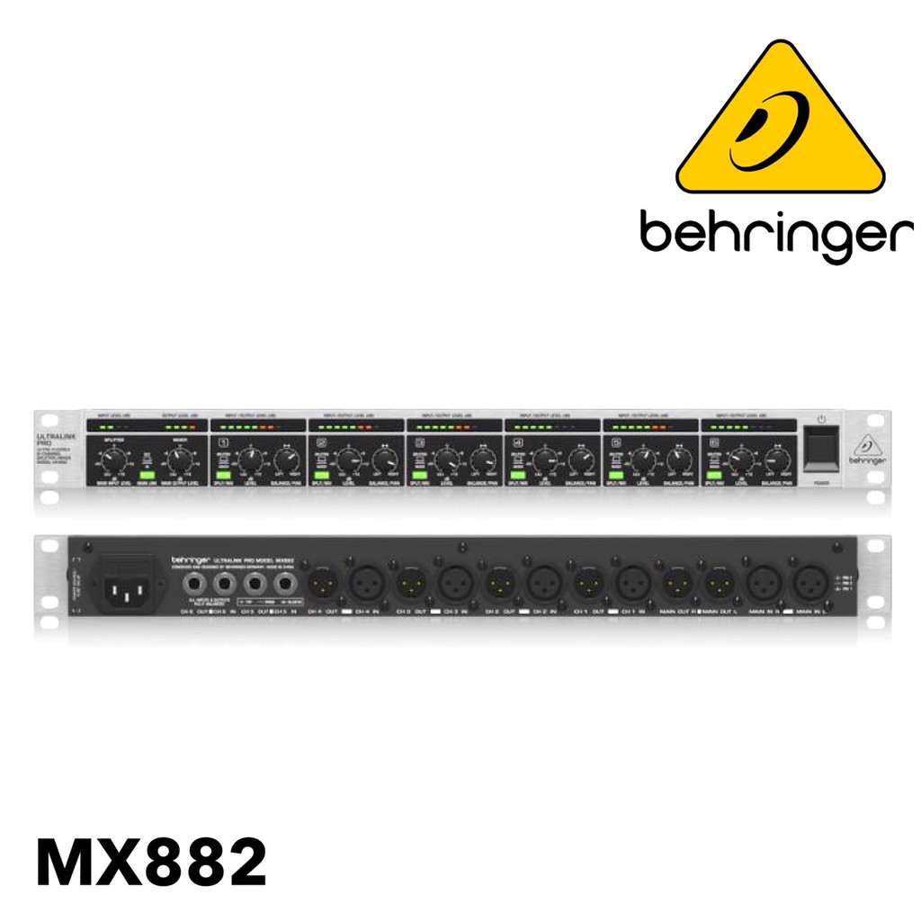 (ของแท้ ประกันบูเช่ 1ปี) BEHRINGER ULTRALINK PRO MX882 มิกเซอร์เครื่องลิงค์สัญญาณ MX-882 MX 882