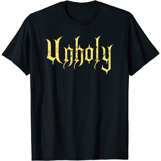 เสื้อยืด พิมพ์ลาย Unholy Pagan Satanist Atheist Lucifer Baphomet สไตล์พังก์ สําหรับผู้ใหญ่Size S-5XL