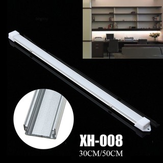 Tingmy ใหม่ ที่จับช่องสัญญาณไฟ LED XH-008 อะลูมิเนียม ขนาด 30 50 ซม. พร้อมฝาครอบ สําหรับสายไฟ LED