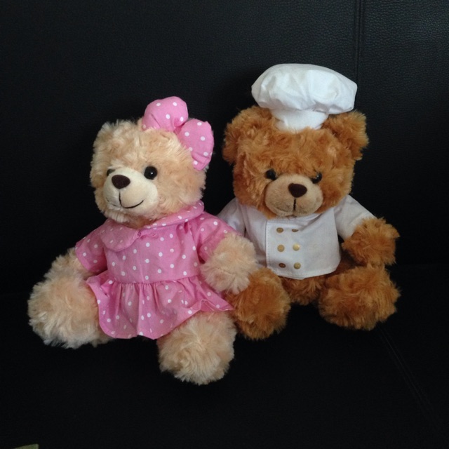 Teddy bear ตุ๊กตาหมี เท็ดดี้ ของขวัญวันเกิด ให้เพื่อน ให้แฟน ตุ๊กตาเชฟ  polka dot