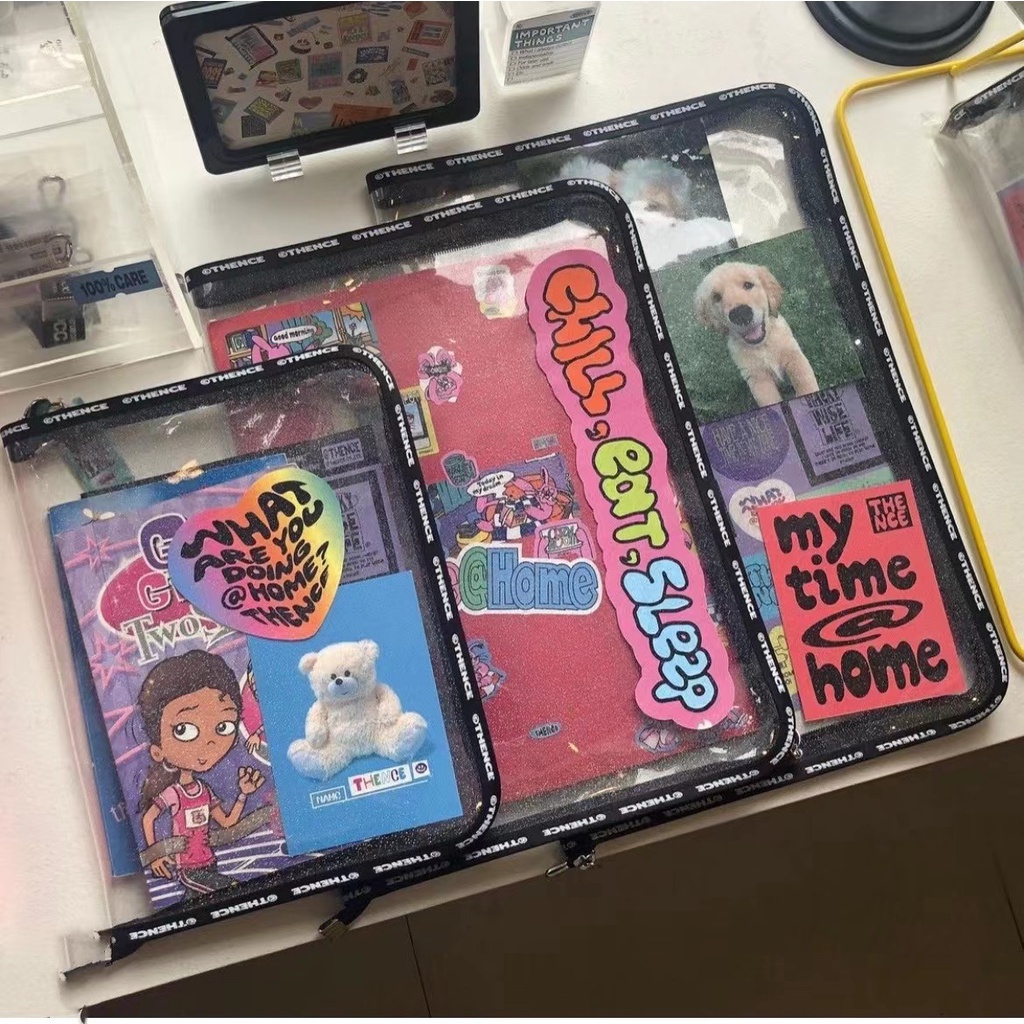 Korea transparent pvc11 inch Tablet Case Pouch13 inch ipad pouch soft laptop storage bag