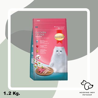 SmartHeart 1.2 kg. Chicken and Tuna Adult อาหารแมวโต รสไก่และปลาทูน่า