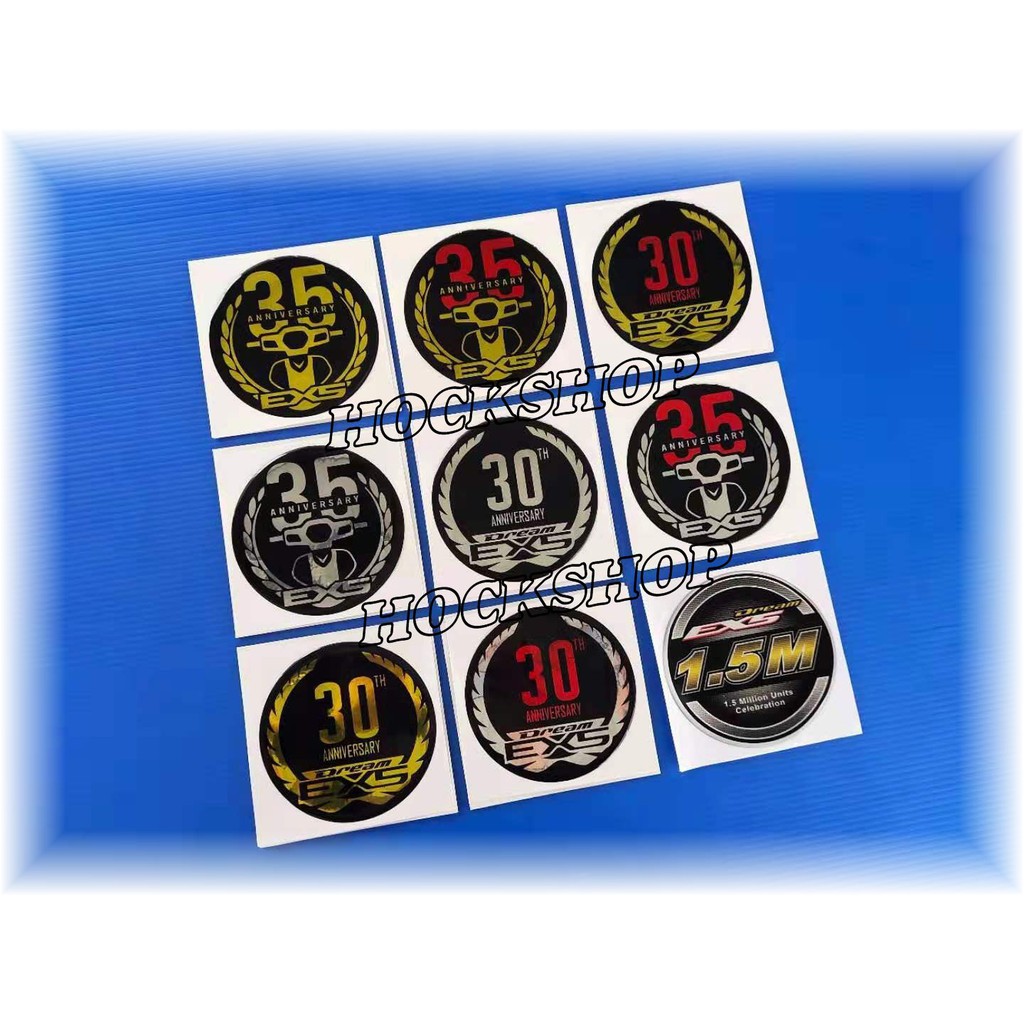 สติ๊กเกอร์ EX5 DREAM 1.5M / 30TH / 35TH ANNIVERSARY/STICKER TIMBUL EMBLEM LOGO