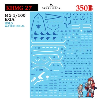 ดีคอลน้ำ [Delpi] 187 MG EXIA (Normal) 1/100 Water Decal KHMG 27