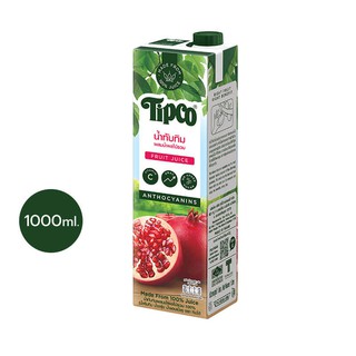 TIPCO น้ำทับทิมผสมน้ำผลไม้รวม Pomegranate &amp; Mixed Fruits Juice 100% ขนาด 1000 มล.