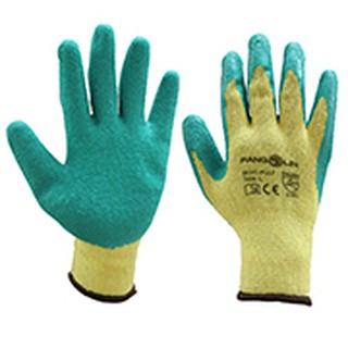 GLVC-PLLT ถุงมือโพลีเอสเตอร์เคลือบ Latex / Latex Palm Coated Knitted Poly/Cotton Gloves ( 1 คู่ / แพ๊ค )