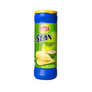 Lays Stax Sour Cream &amp; Onion 156g  เลย์ สแต๊ค ซาวครีมและหัวหอม 156 กรัม