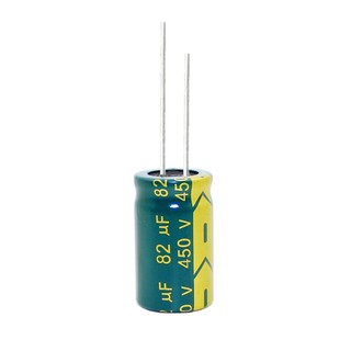 C Capacitor 82uF 450V ตัวเก็บประจุ อิเล็กโทรไลต์ คาปาซิเตอร์