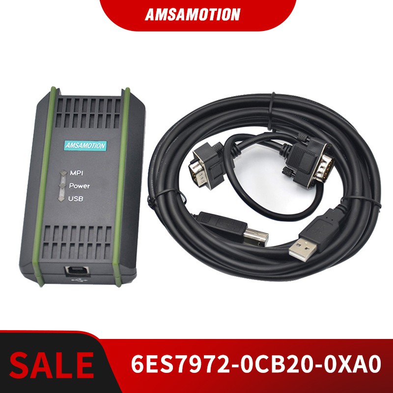 6ES7972-0CB20 สาย USB อะแดปเตอร์ PC สําหรับ Siemens S7-200/300/400 PLC RS485 MPI PPI DP 9pin ข้อมูลการสื่อสารลวด