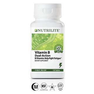 Nutrilite Vitamin B Dual-Action วิตามินบี สูตรใหม่(ละลายช้าและเข้มข้นกว่าเดิม 3 เท่า) ทาน 1 เม็ด ใช้งาน