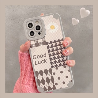 เคสสำหรับ ไอโฟน เคสซิลิโคน สินค้าพร้อมส่งจากไทย สำหรับ for iPhone 11 12 13 Promax เดซี่ขาวหนังgood TPU-R1756