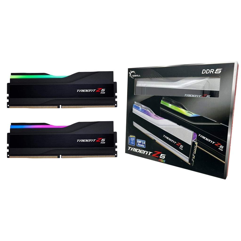G.Skill 32GB (2 x 16GB) Trident Z5 RGB DDR5-6000 Memory (Black) for Intel Z690