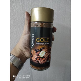 กาแฟ gold choice มายช้อยส์โกล์ดกาแฟสำเร็จรูปขวดสูง 100กรัม