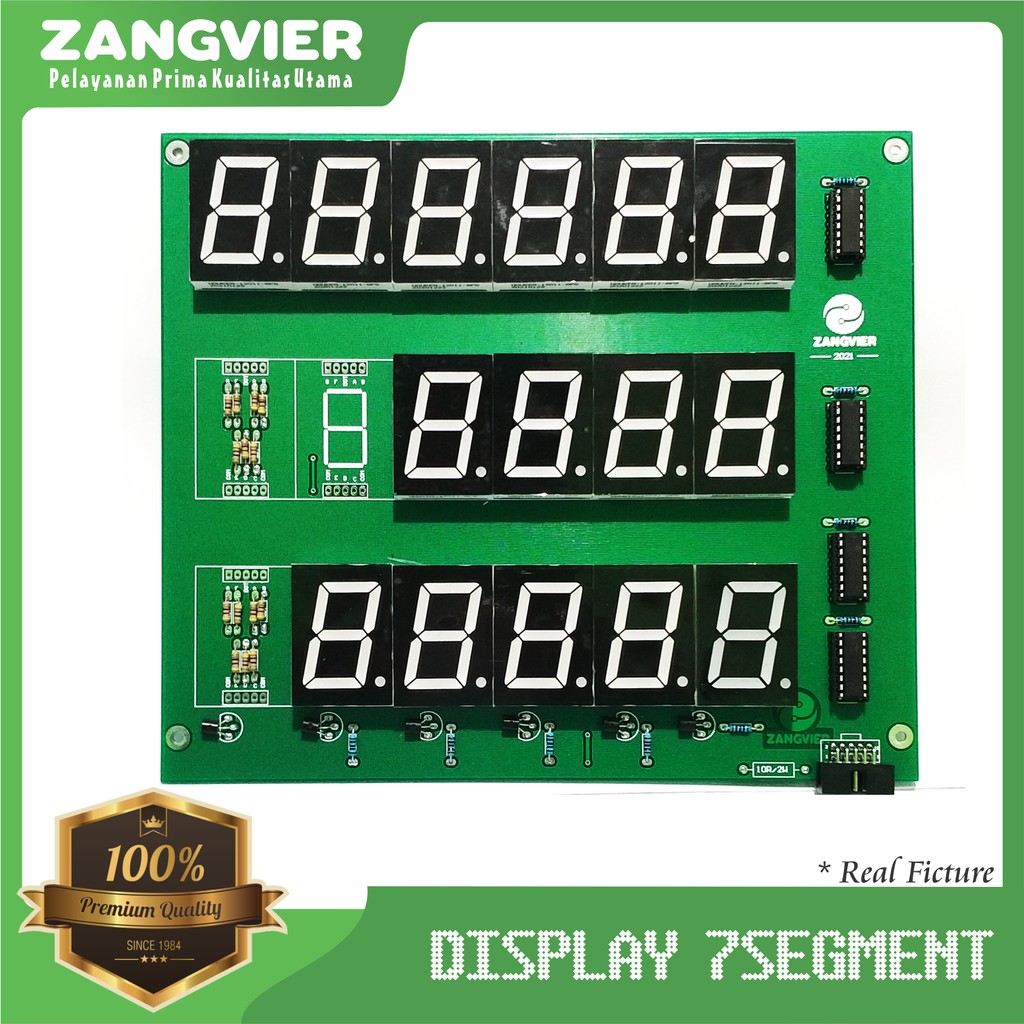 ZANGVIER - DISPLAY 7SEGMENT 1.4 / PREMIUM PERTAMINI BLUE