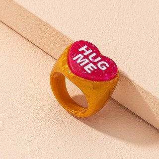 แหวนหัวใจเรซิ่น hug me heart resin ring