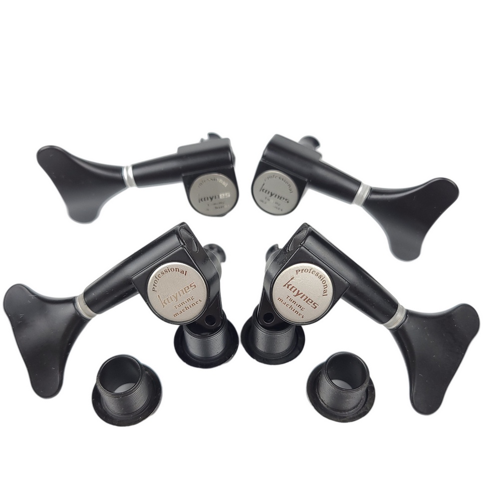 Kaynes หัวจูนเนอร์ปรับแต่งสายกีตาร์ไฟฟ้า เบส 1:18 DJ242 สีดํา