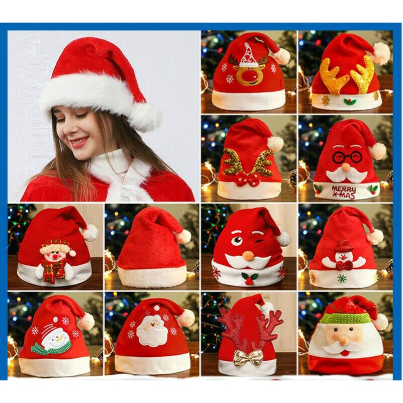 พร้อมส่งจ้าา หมวกซานต้า น่ารักมาก ของมันต้องมี คริสมาสต์นี้ต้องมีแล้วจ๊ะ