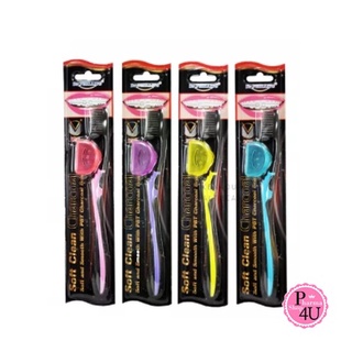 Dr. Phillips Ortho toothbrush Soft Clean Charcoal bristles แปรงจัดฟันรุ่นซอฟท์คลีนชาร์โคล 1 ชิ้น #5886