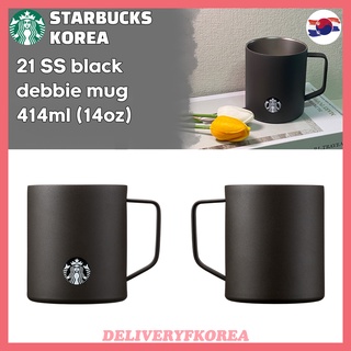 【 Starbucks 】Starbucks Korea 2021 SS black debbie mug 414ml (14oz)