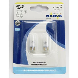 หลอดไฟ T10 LED NARVA Range Performance 6000K สีขาวนวล ของแท้ ประกัน 1 ปี ซื้อคู่ลดเพิ่ม