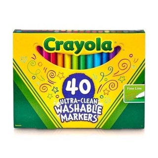 Crayola 40Ct Ultra Clean Fineline Markers