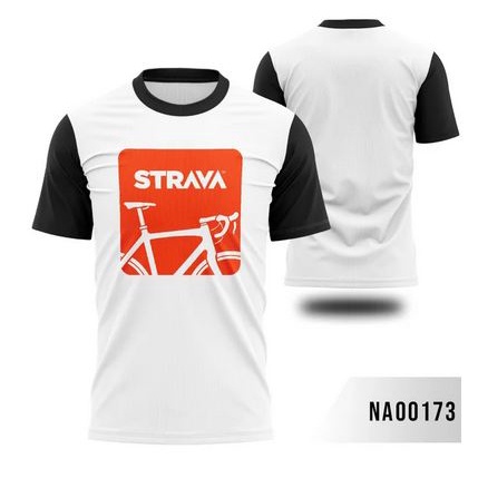 Strava Short Sleeve Premium Quality Cycling Distro Top T-Shirt, Color Variants XS - 6XL