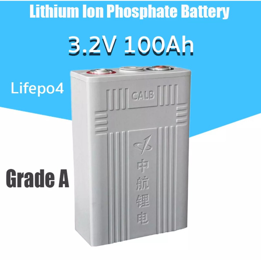 แบตเตอรี่​ ลิเธียม​ CALB lithium ion Lifepo4 3.2V 12v 24v 48v โวลท์​เต็ม​ 100ah​ UPS​​ ระบบโซล่า Battery Grade A เกรดA