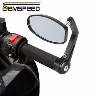 กระจก ปลายแฮนด์ ทรงรี SEMSPEED ใส่ได้หลายรุ่น ADV / FORZA / XMAX / Nmax / Click / AEROX / PCX