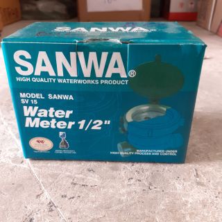 มิเตอร์น้ำ ขนาด 1/2 นิ้ว sanwa