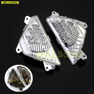 ด้านหน้า LED ไฟเลี้ยวไฟสัญญาณไฟกะพริบสำหรับ KAWASAKI NINJA 250/300/400/650/1000 ZX6R ชิ้นส่วนอุปกรณ์เสริมรถจักรยานยนต์