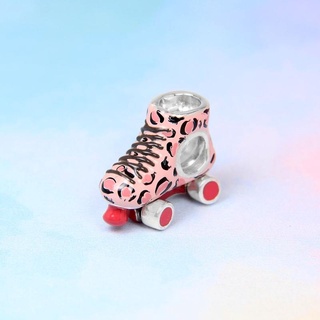 Moress Leopard Pink Roller Skate Bead บีทรองเท้าสเกต