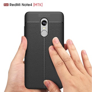 เคส Litchi TPU สำหรับ Xiaomi Redmi Note (MTK) / Redmi Note 4X (MTK)