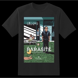 แขนสั้นcrew neckเสื้อยืด PARASITE 2021 Thailand ชนชั้นปรสิต V.2 เสื้อล้อเลียนการเมือง ลุงข้างบ้าน มี size เด็ก ด้วยนะ!S-