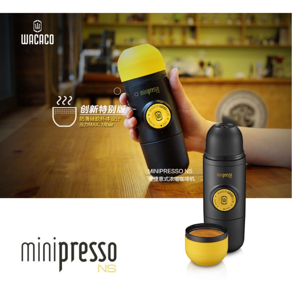 wacaco miniexpresso coffee machine handshake