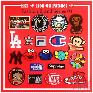 ✿ Fashion Brand Series 04 Iron-on Patch ✿ 1Pc Diy Embroidery Patch Iron on Sew on Badges Patches