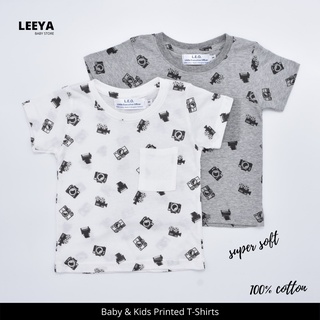 Leeya เสื้อยืดเด็ก (ลายกล้อง) เสื้อยืดเด็กชาย เสื้อผ้าเด็ก ชุดเด็ก เสื้อยืด Baby &amp; Kids Tshirt