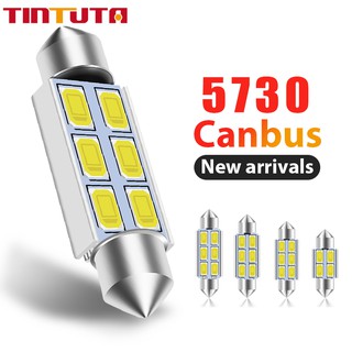 รถห้อง Light Car Festoon CANBUS 31 มม.36 มม.39 มม.41 มม.led C5W ข้อผิดพลาดฟรี 5630 6LED smd ภายในใบอนุญาต Light รถจัดแต่งทรงผม 1 pcs