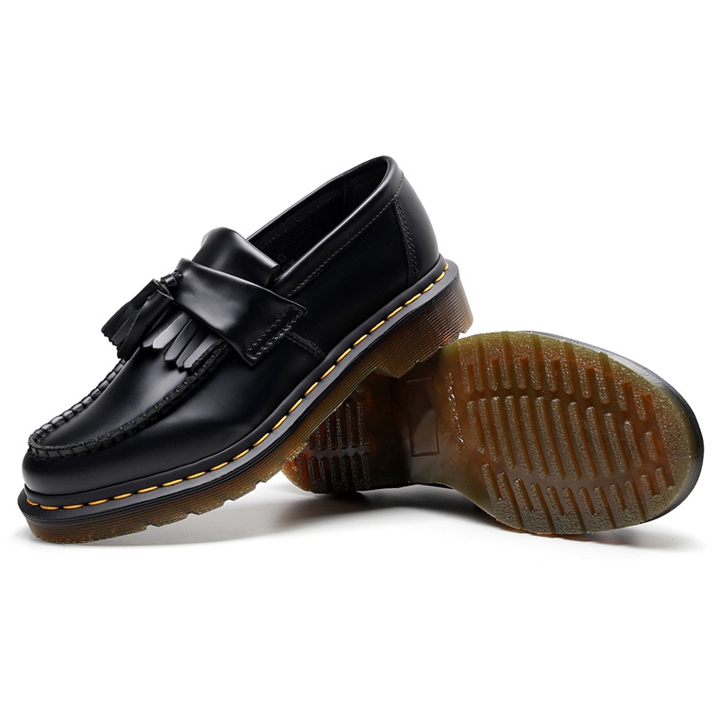 Dr.Martens Genuine Leather Men and Women Casual Loafers Unisex Slip On Tassel Leather Loafers 35-45