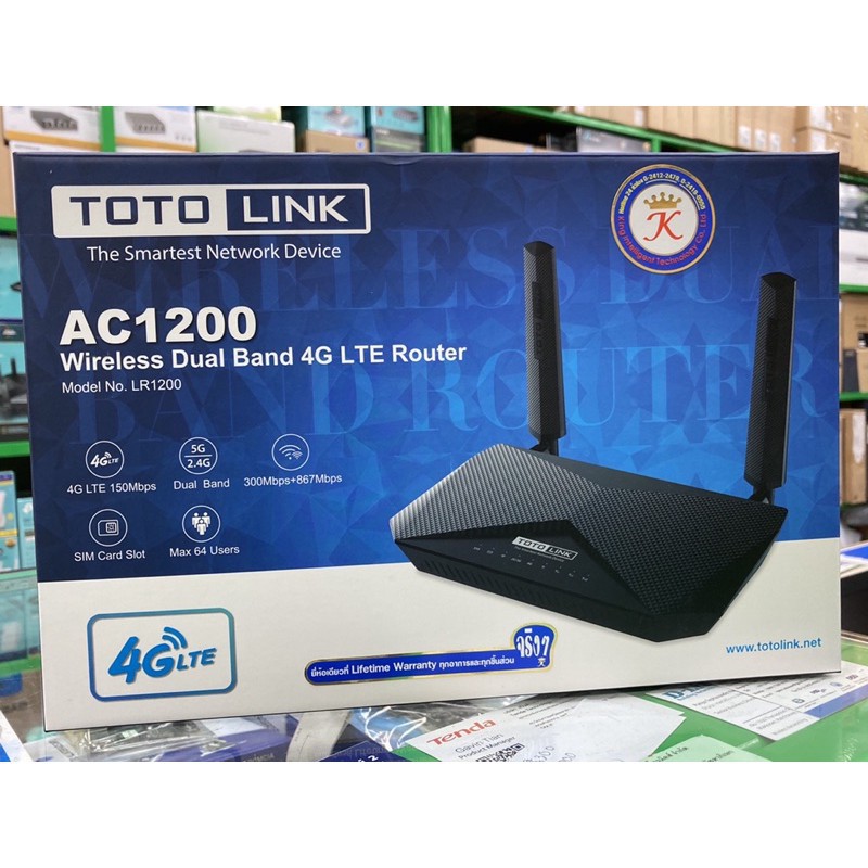 Totolink Lr1200 Ac1200 Wireless Dual Band 4g Lte Router Shopee Thailand