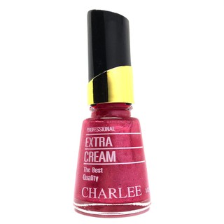 Charlee Nail Polish ยาทาเล็บชาลี 15 ml. สีมุกผสมกากเพชร เบอร์ 211