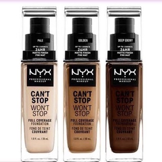 ของแท้/พร้อมส่ง NYX Can’t Stop Won’t Stop Full Coverage Foun…